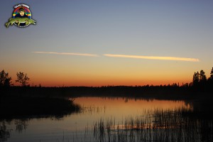 Solnedgång över Moskojärvi